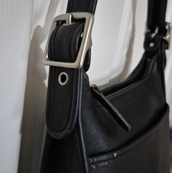 Coach Legacy Bag 9966 Nickel Hardware Vintage Black Leather Shoulder Bag - Picture 2 of 16